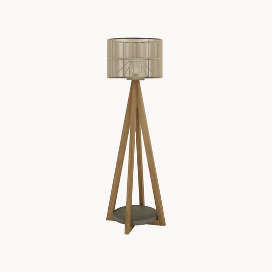 Vloerlamp Milos rope duo