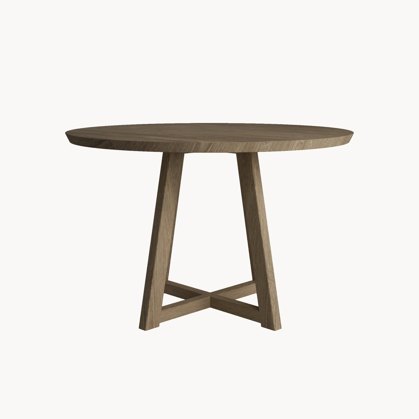 Table à manger ronde croisée