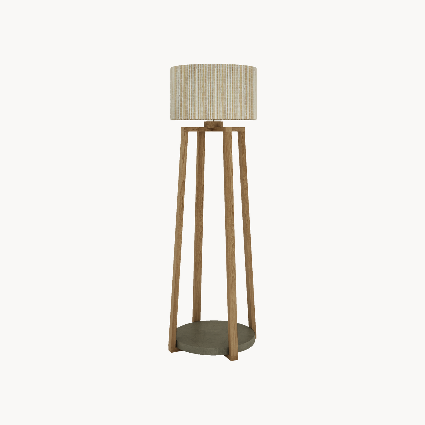 Floor lamp Cross Corfu Water Hyacinth