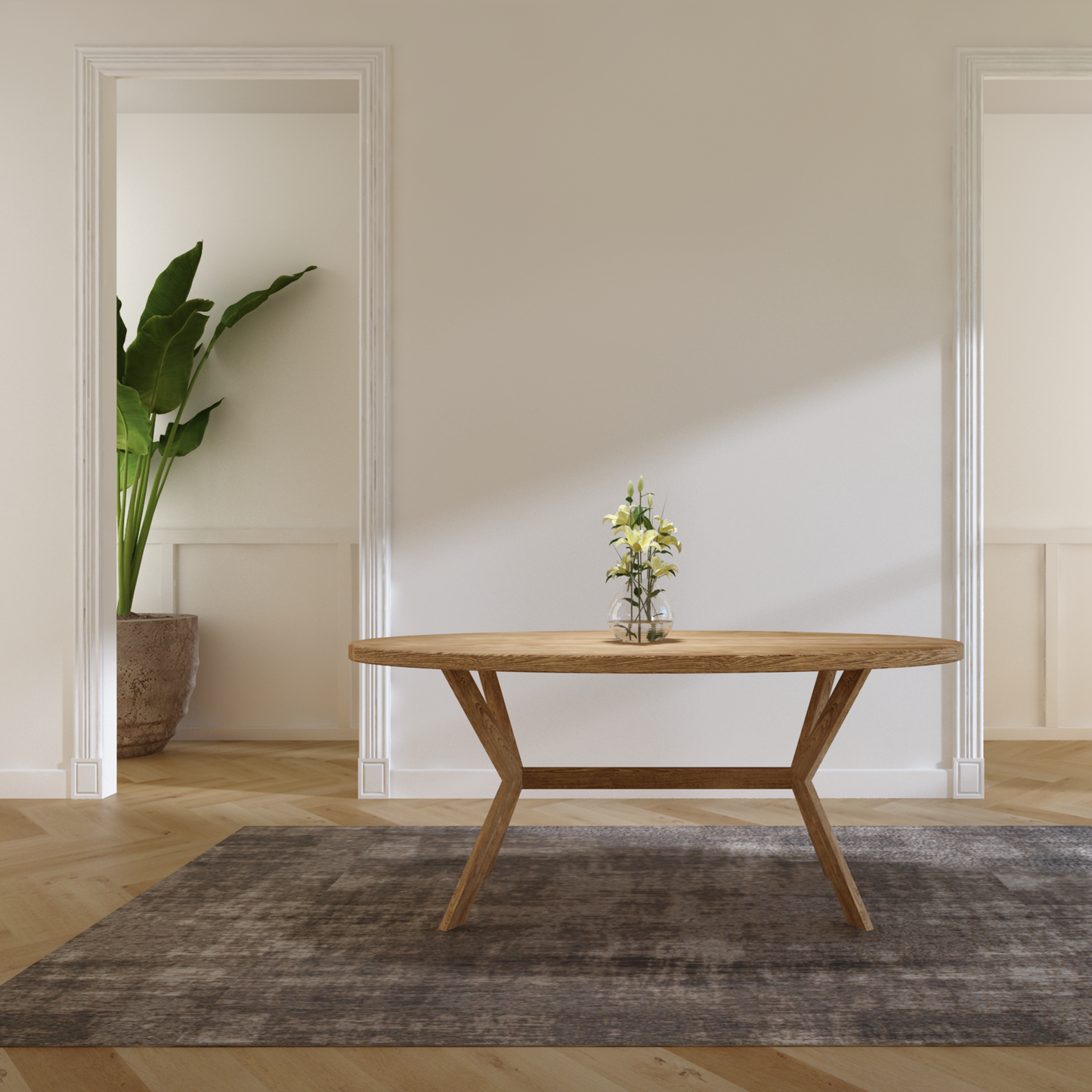 Eettafel Cross Oval