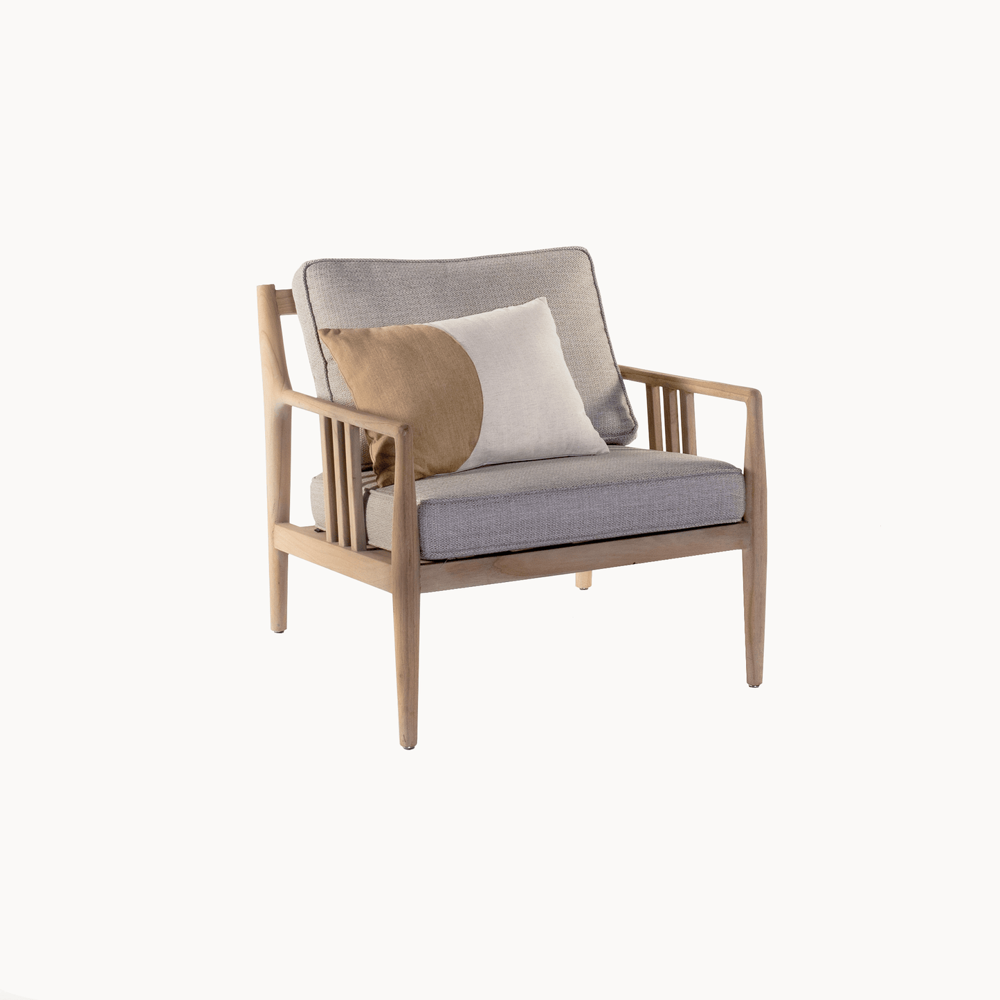 Kussen Malaga halve maan beige