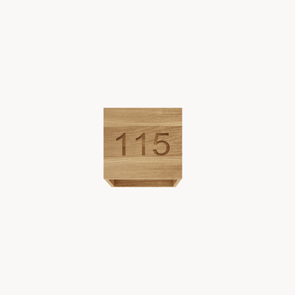Huisnummerbox - Wood