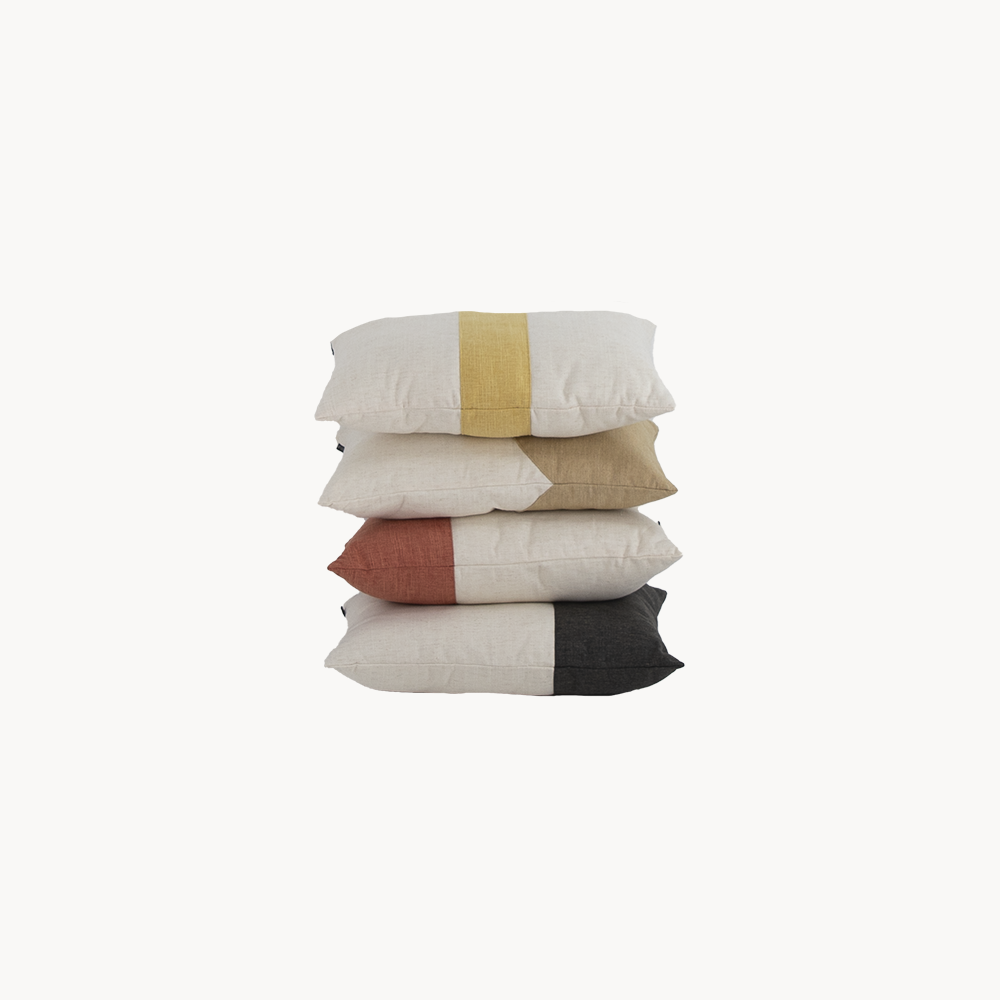 Kussen Malaga streep beige