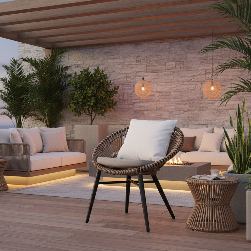 chaise de patio Fidji