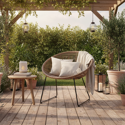 Chaise de terrasse confortable