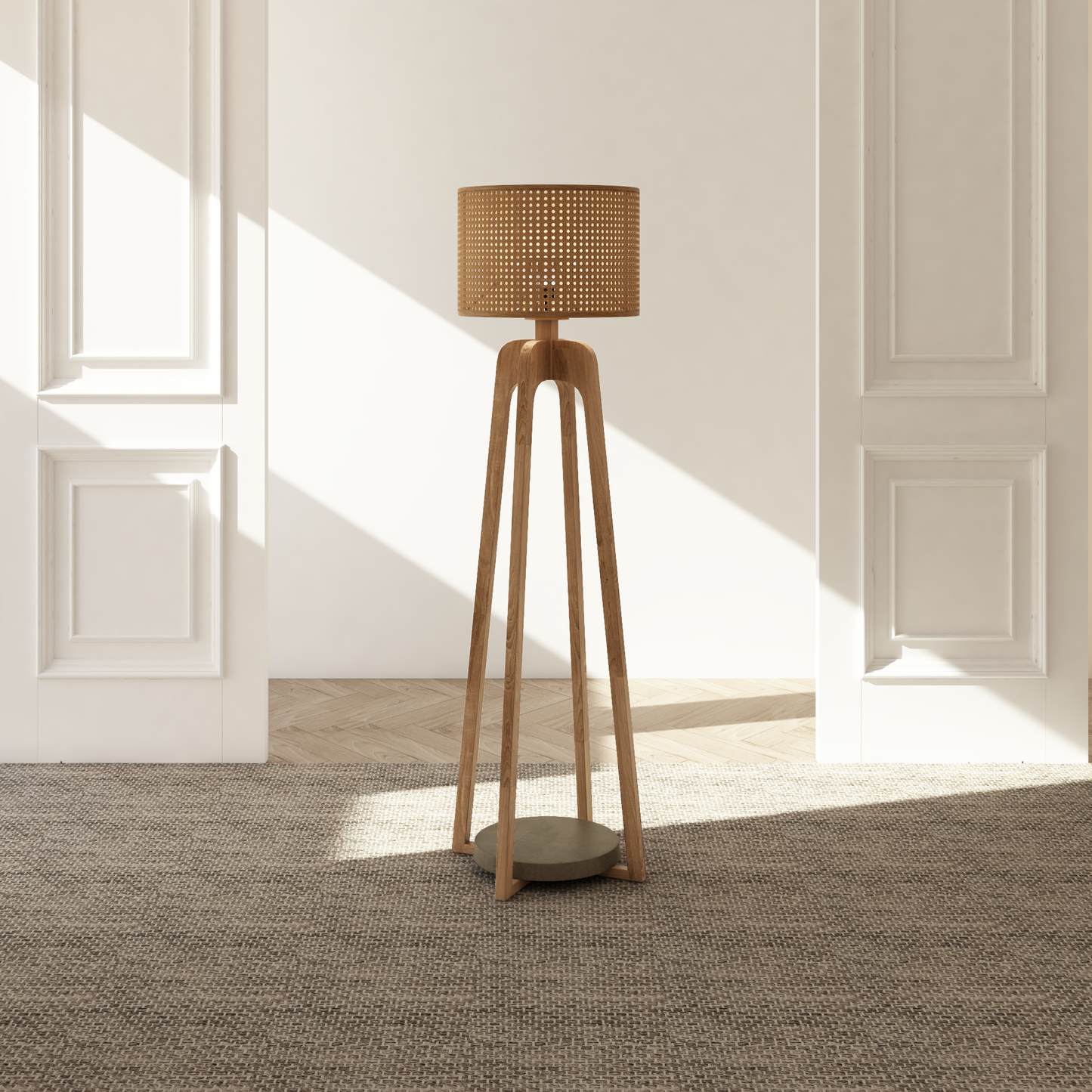 Vloerlamp Santo webbing