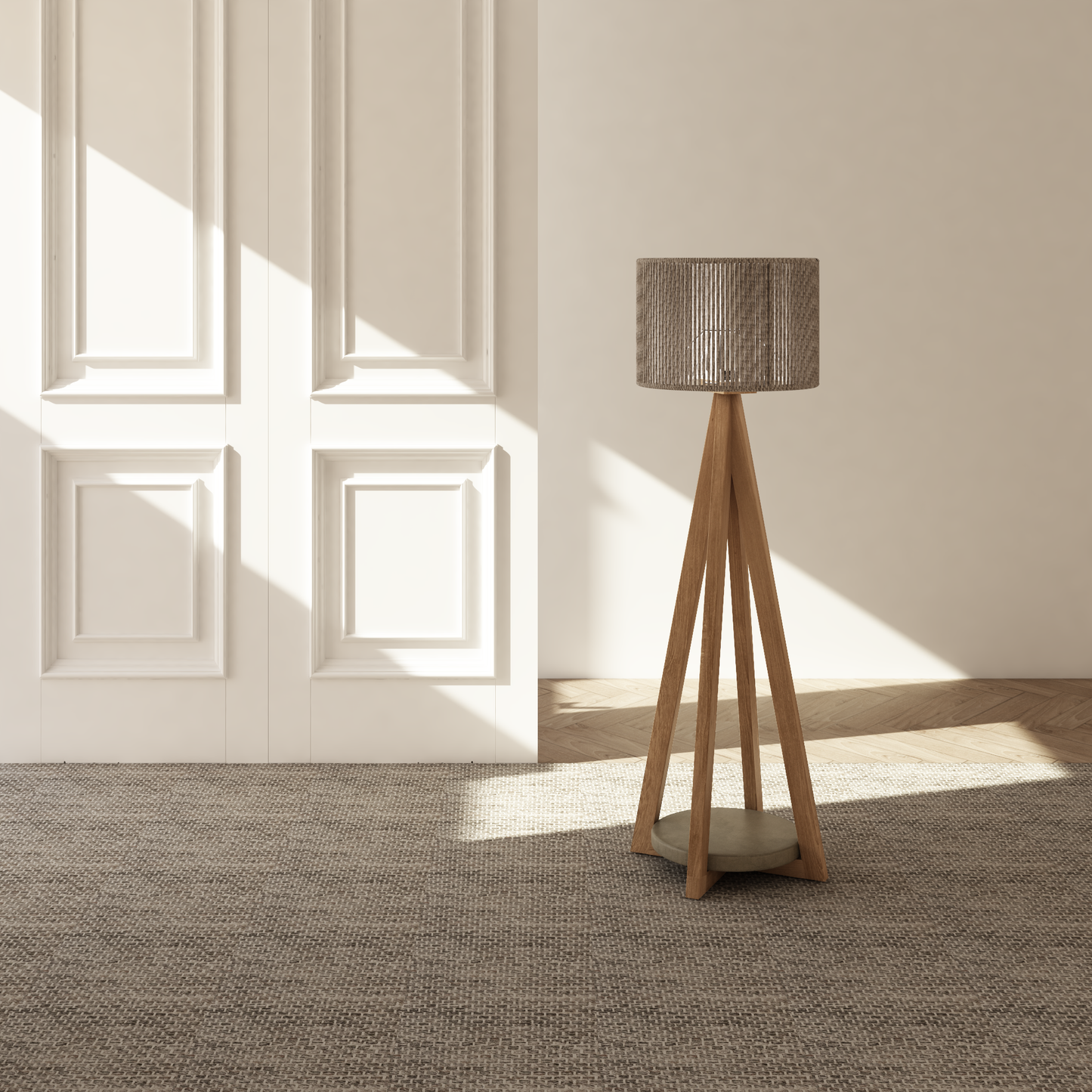 Vloerlamp Milos rope