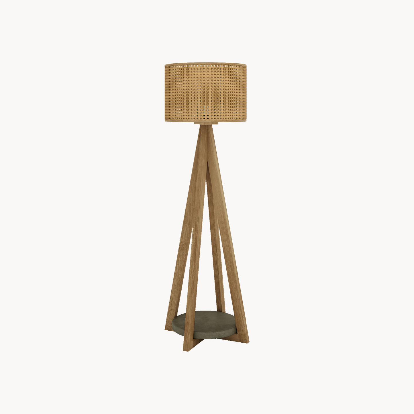 Vloerlamp Milos webbing