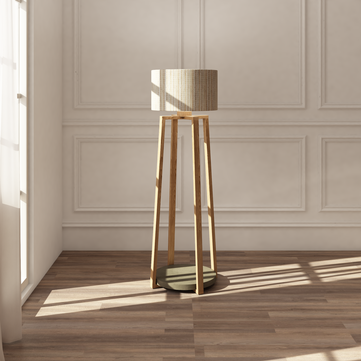 Vloerlamp Cross Corfu waterhyacinth