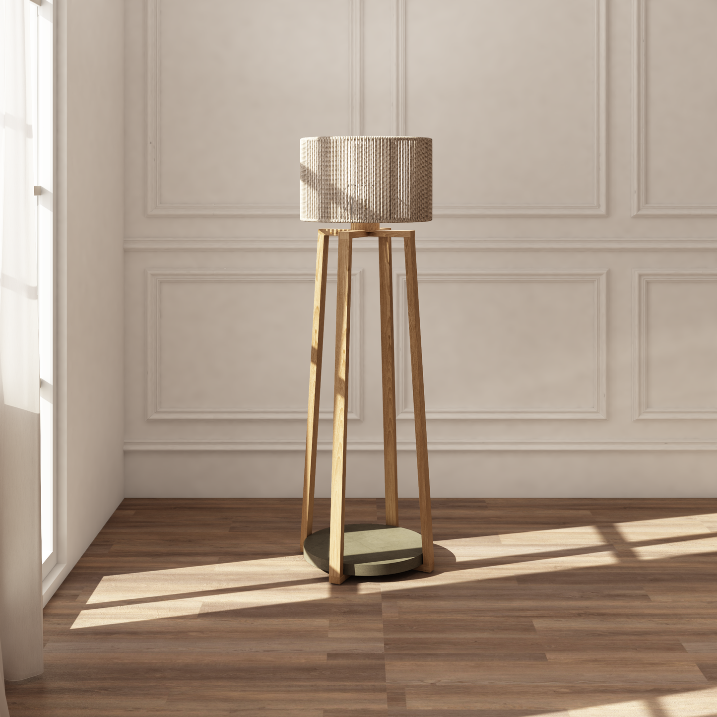 Vloerlamp Cross Corfu rope