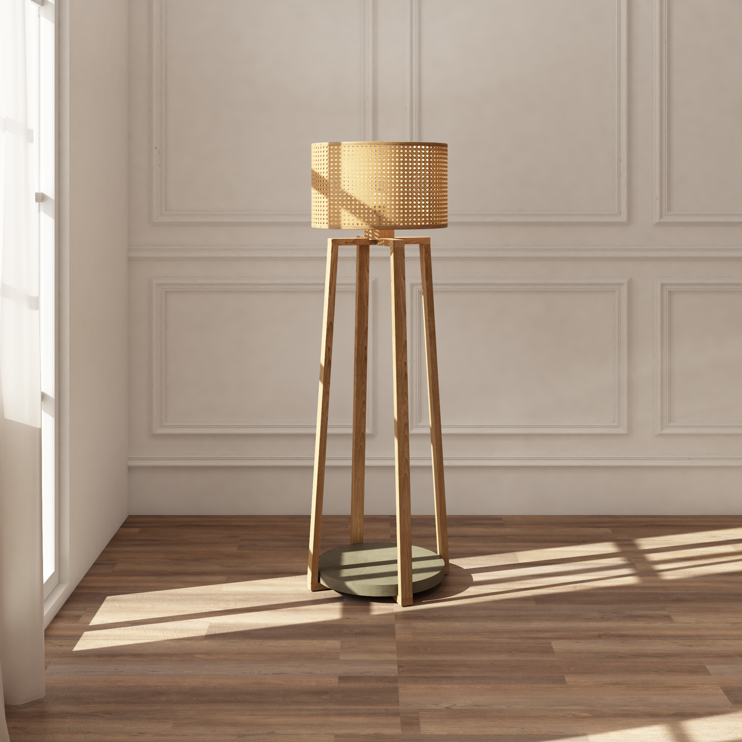 Vloerlamp Cross Corfu webbing