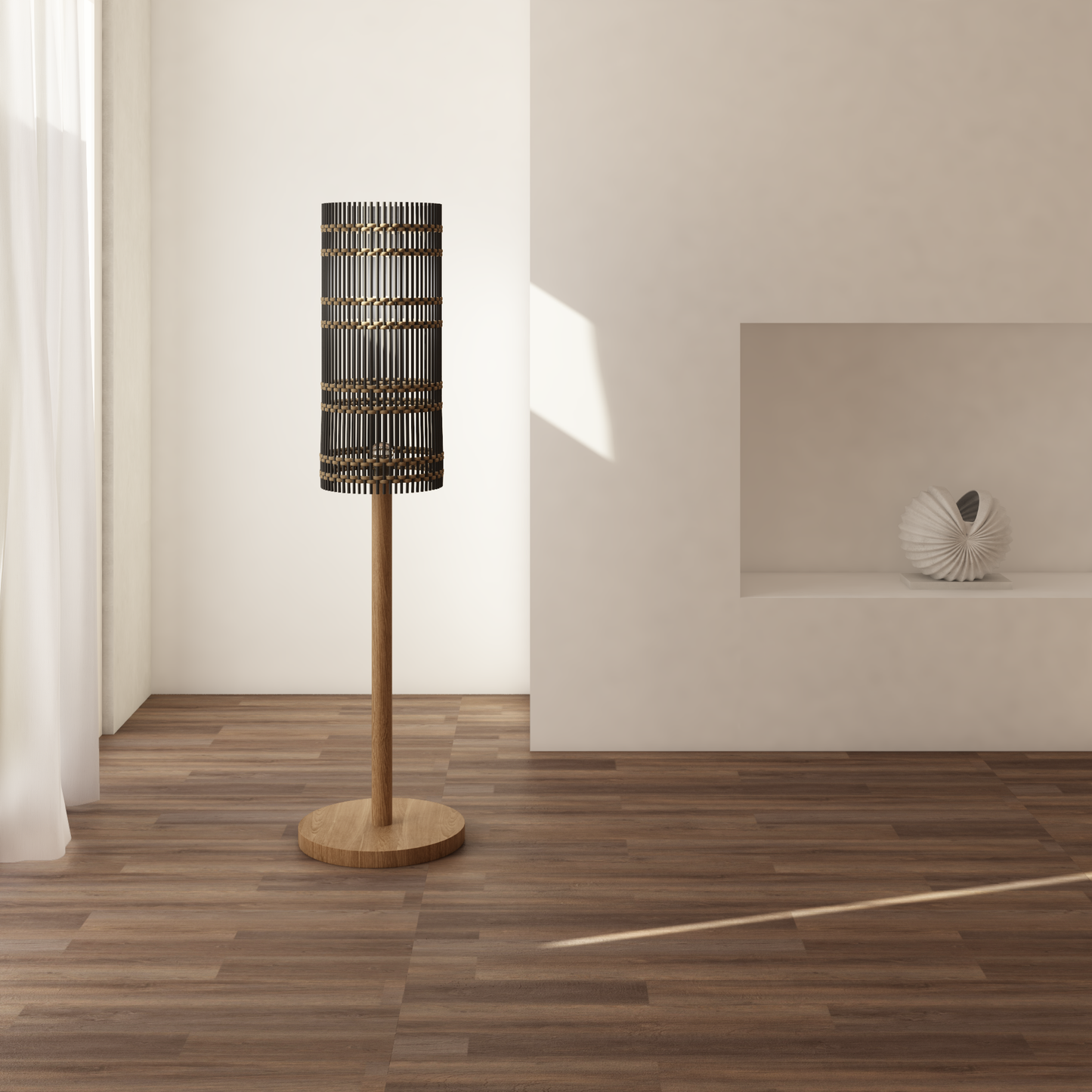 Vloerlamp Rhodos webbing